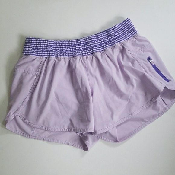 LULULEMON pretty purple tracker shorts - Picture 2 of 6